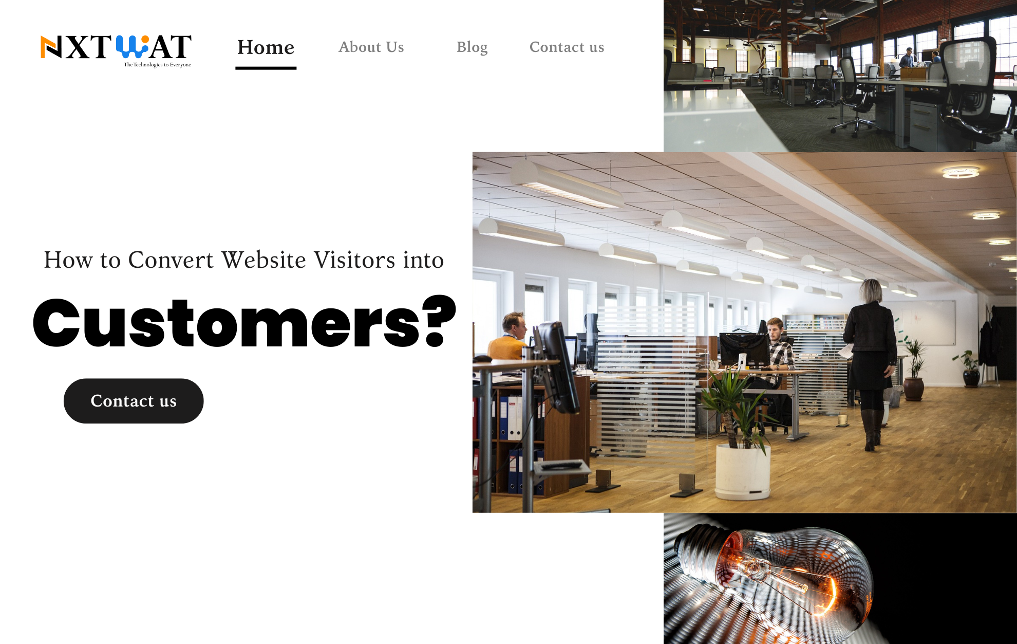 Website Visitors into Customers